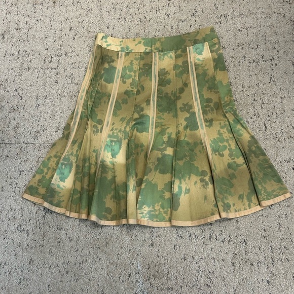 Odille (Anthropologie) Sz.12 cotton skirt just dry cleaned! Pleated beautiful - Picture 2 of 9